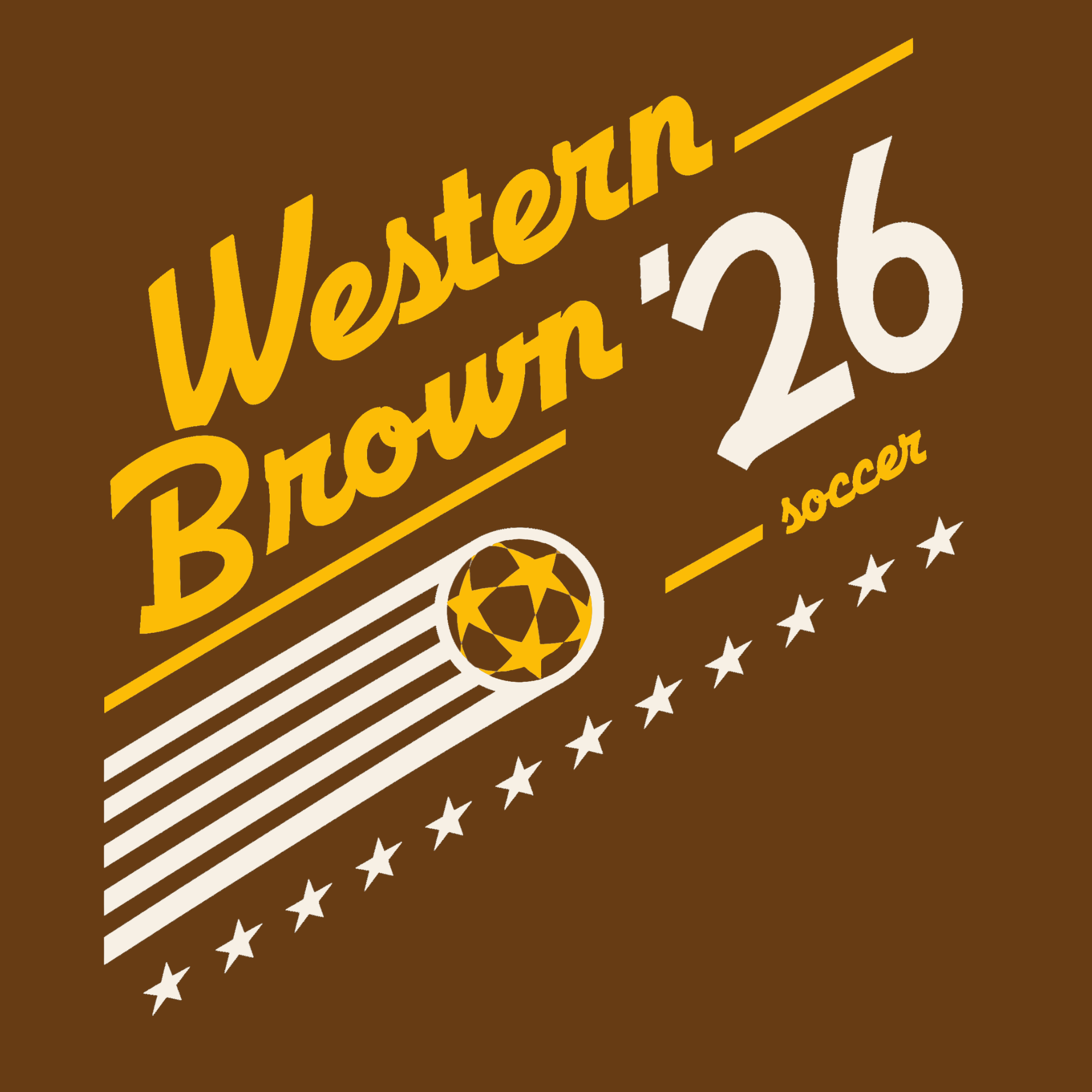 Western Brown Broncos — Pitch 26 — Adult T-Shirt