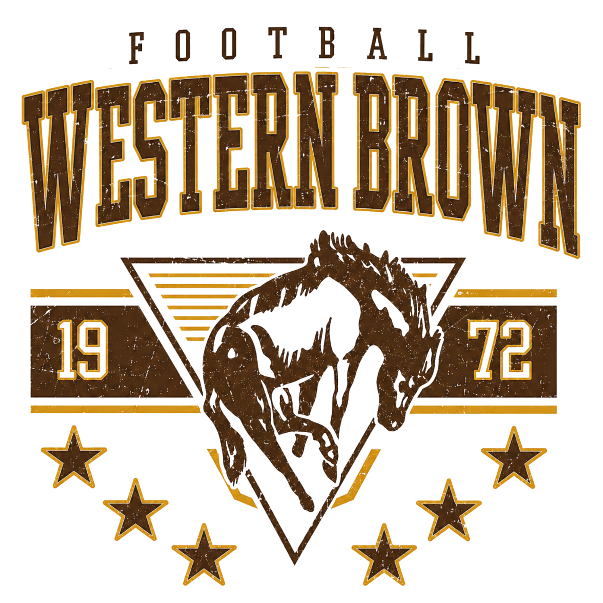 Western Brown Broncos — Bronco Stampede — Children T-Shirt