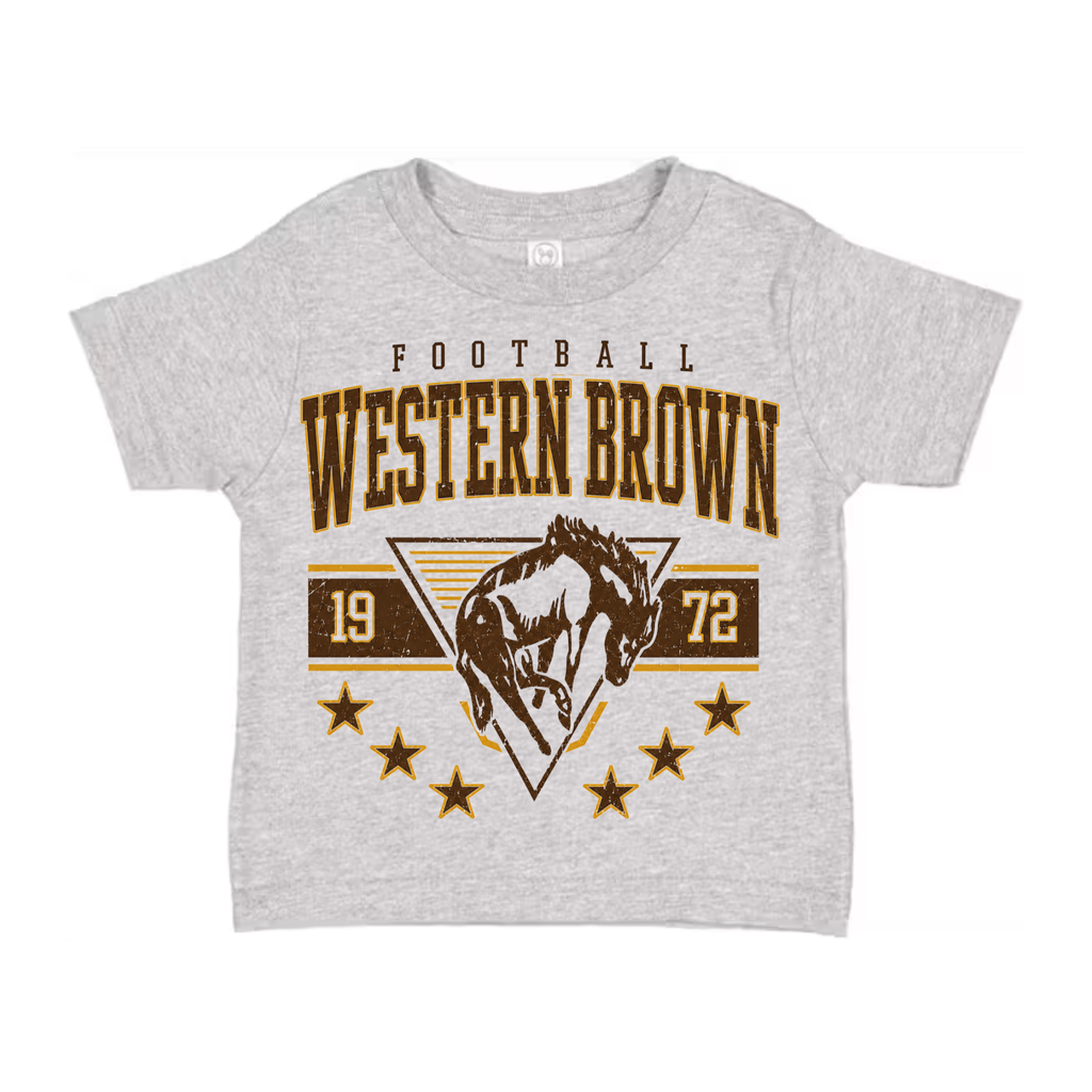 Western Brown Broncos — Bronco Stampede — Children T-Shirt