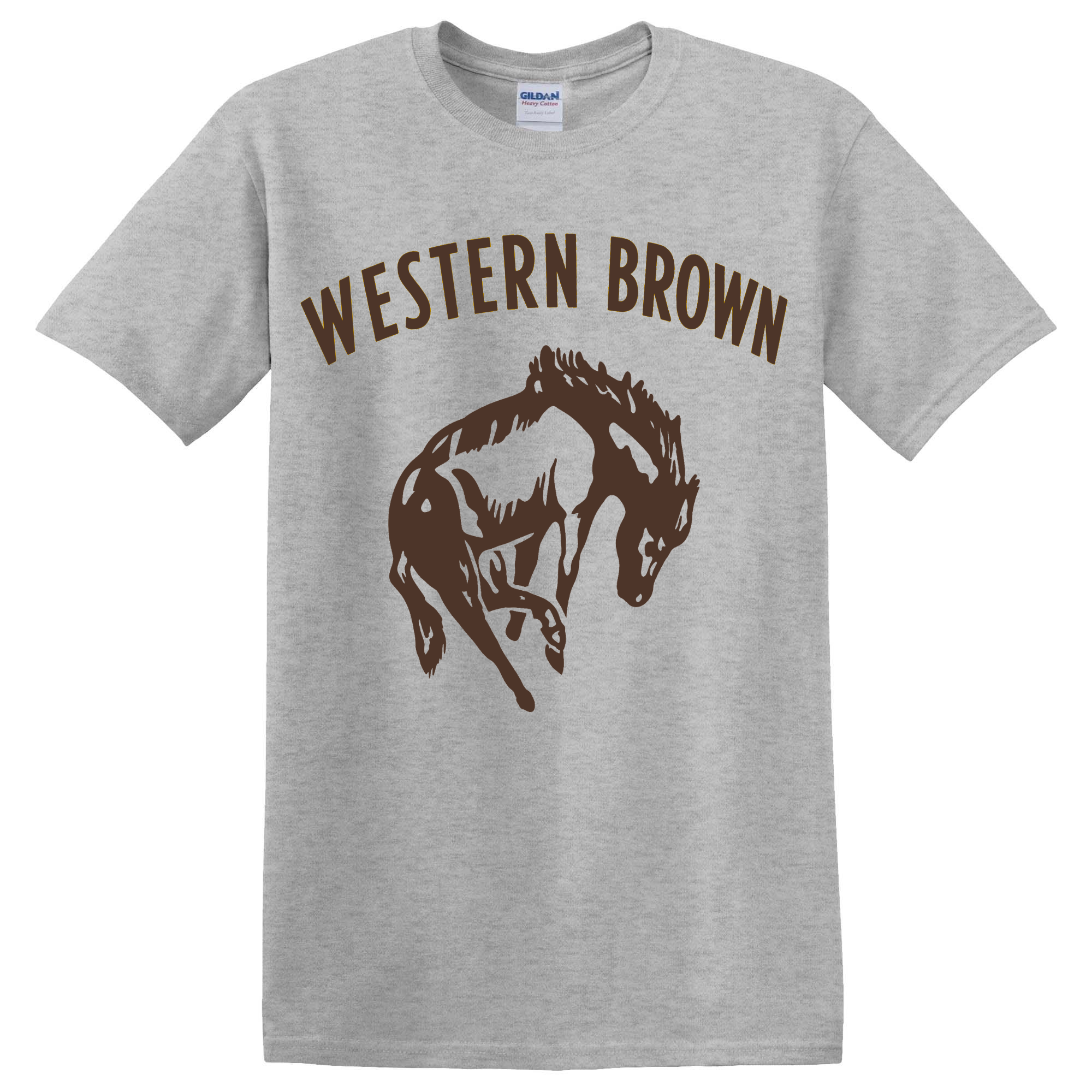 Western Brown Broncos — Horsepower — Youth T-Shirt