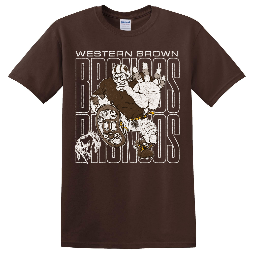 Western Brown Broncos — Bruiser (Brown) — Youth T-Shirt