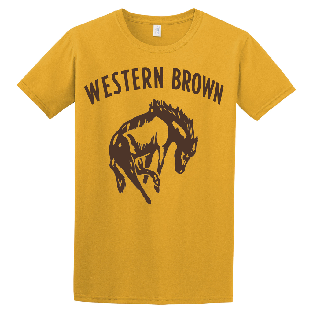 Western Brown Broncos — Horsepower — Youth T-Shirt