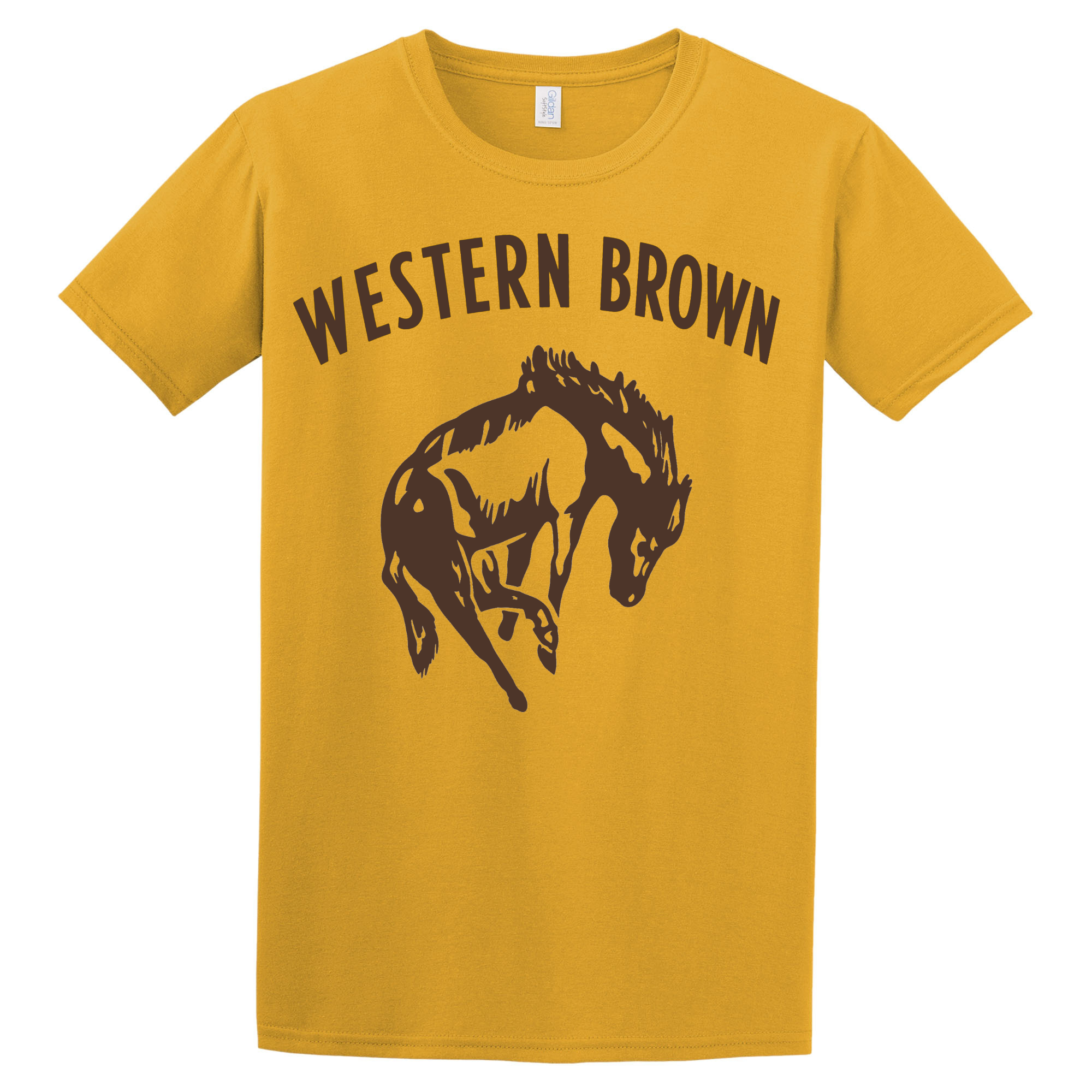 Western Brown Broncos — Horsepower — Youth T-Shirt