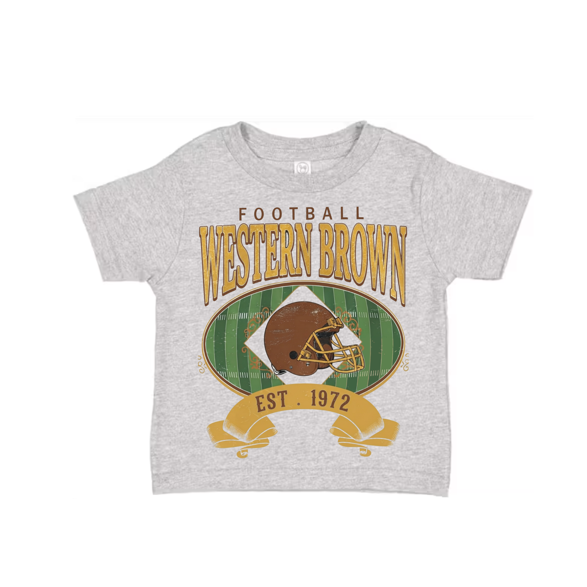 Western Brown Broncos — Home Field — Children T-Shirt