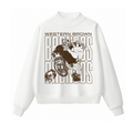 Western Brown Broncos — Bruiser (Brown) — Adult Mock Neck Sweatshirt