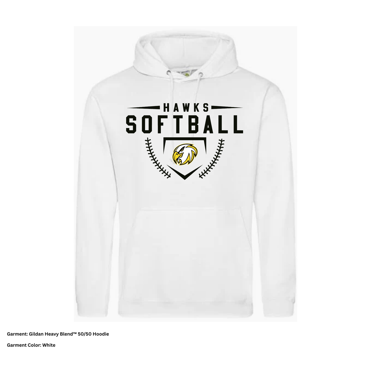 Ohio Hawks — Softball Badge — Hoodie