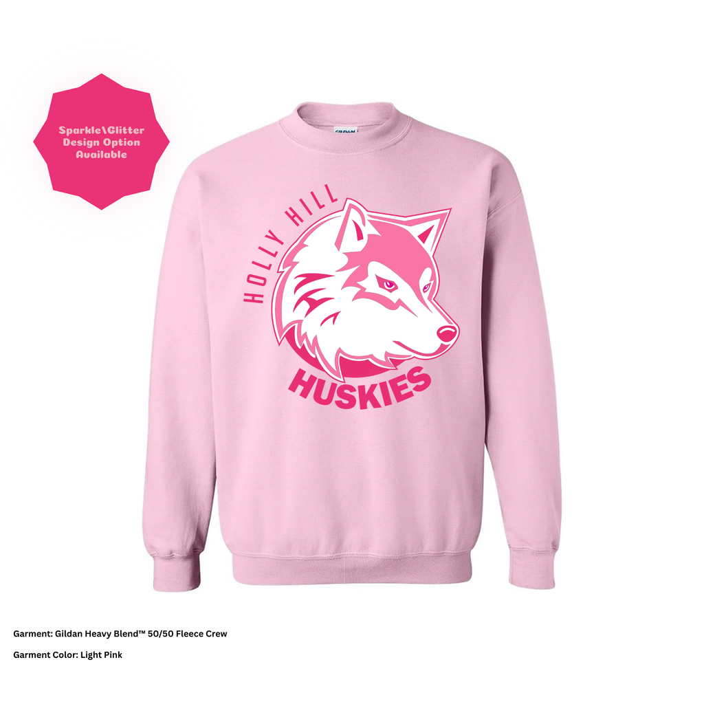 Holly Hill Huskies Block — Gildan Sweatshirt