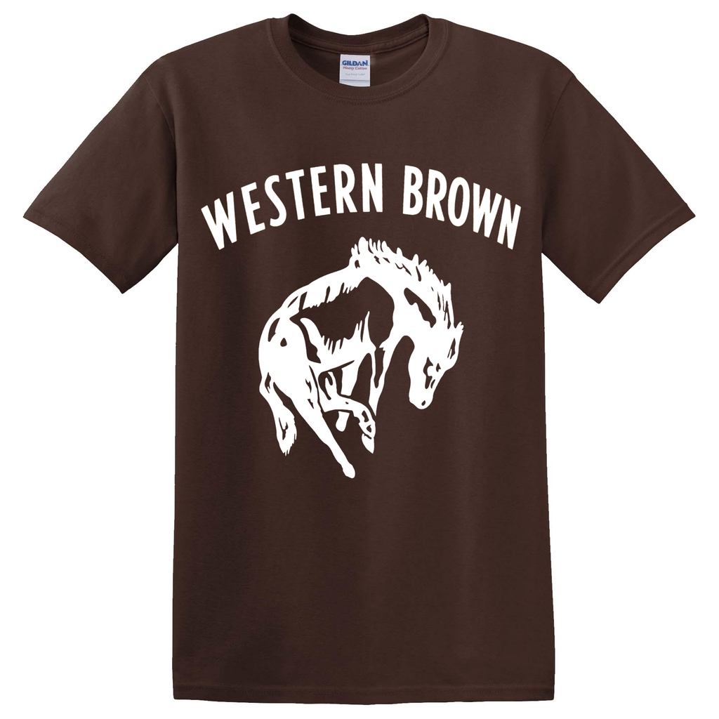 Western Brown Broncos — Horsepower — Youth T-Shirt