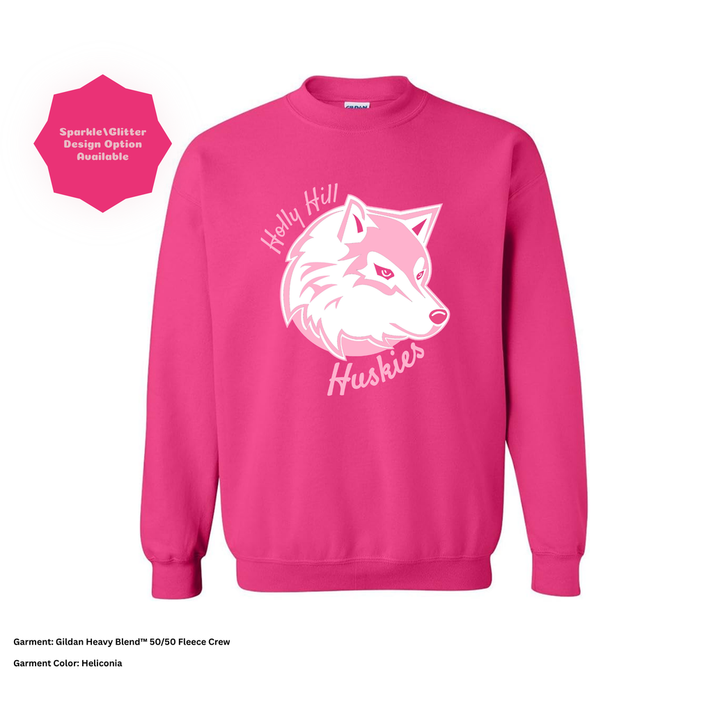 Holly Hill Huskies Script — Gildan Sweatshirt