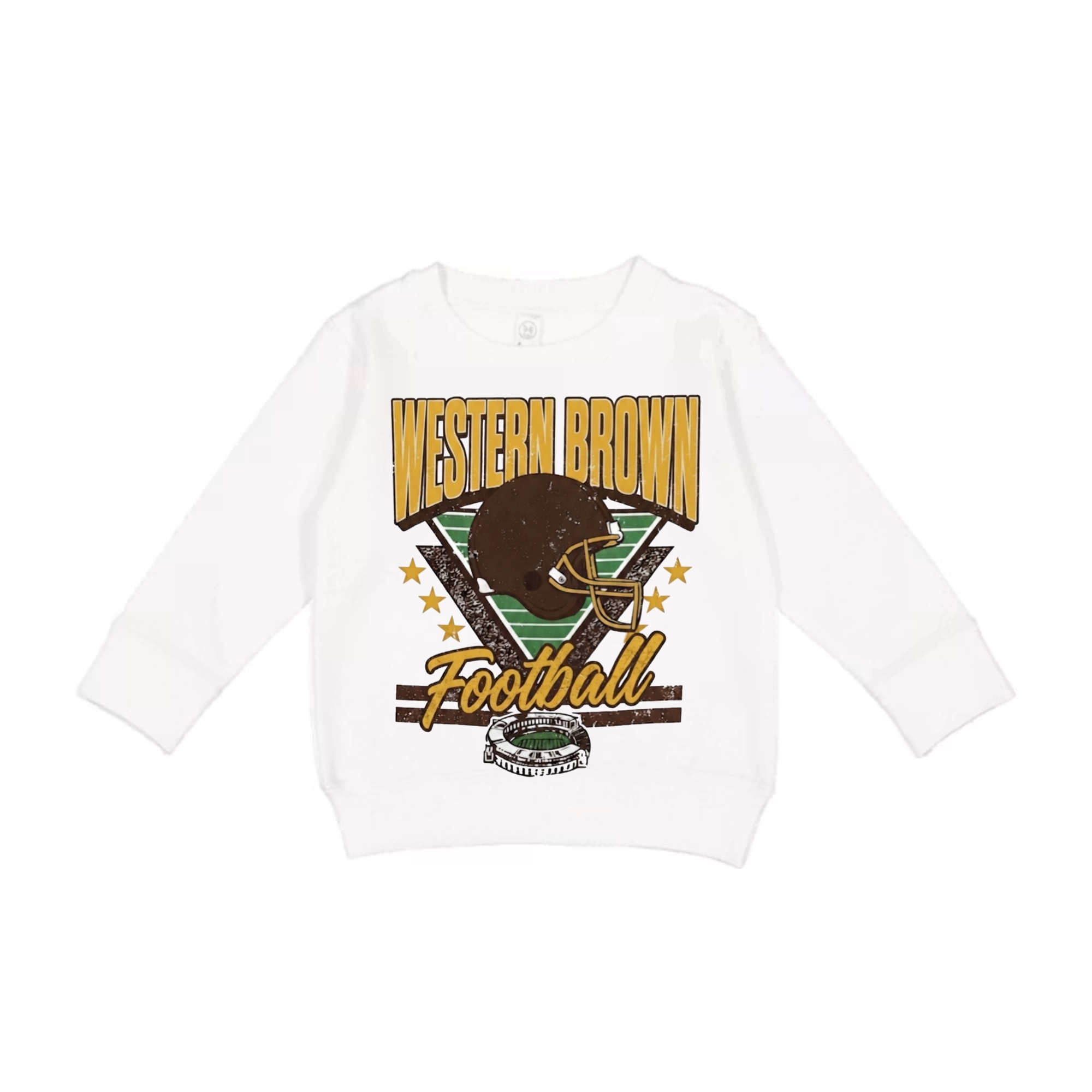 Western Brown Broncos — Friday Night Lights — Children Crewneck Sweatshirt