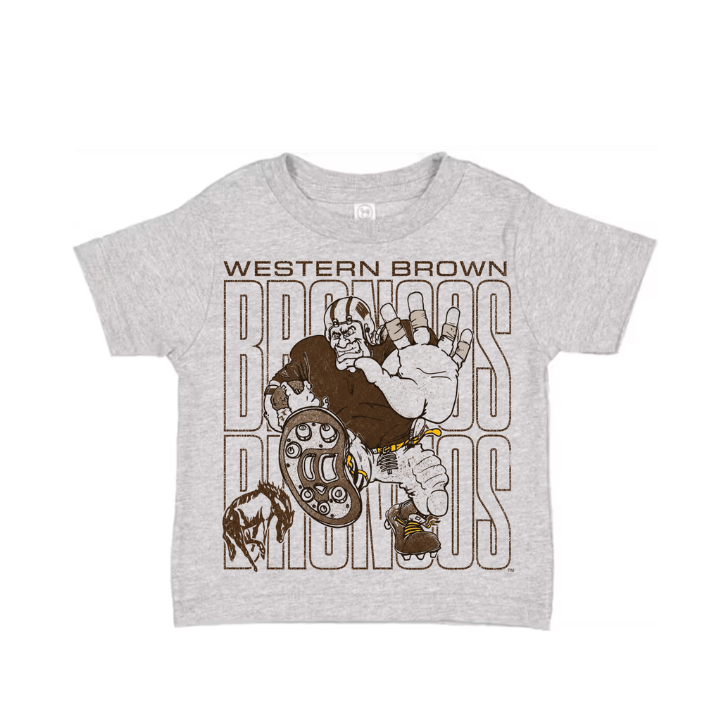 Western Brown Broncos — Bruiser (Brown) — Children T-Shirt