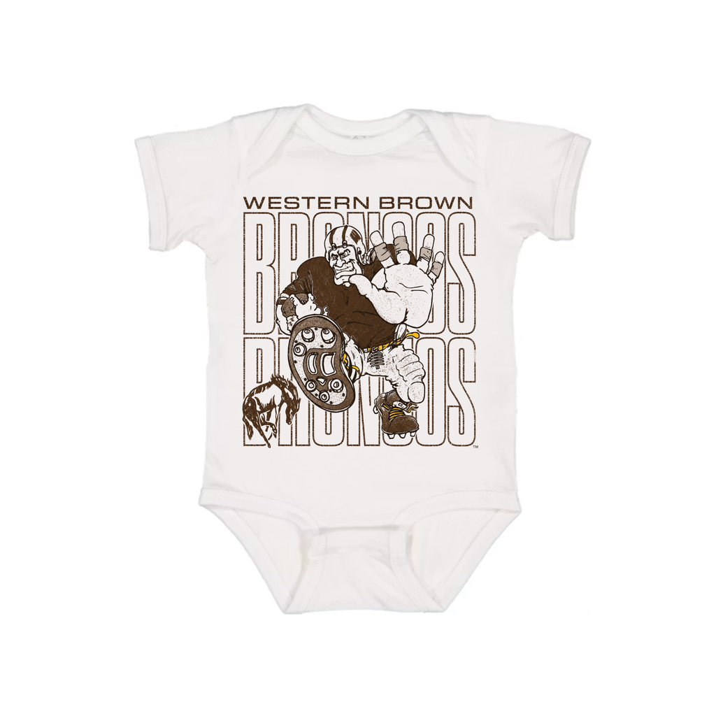 Western Brown Broncos — Bruiser (Brown) — Children T-Shirt
