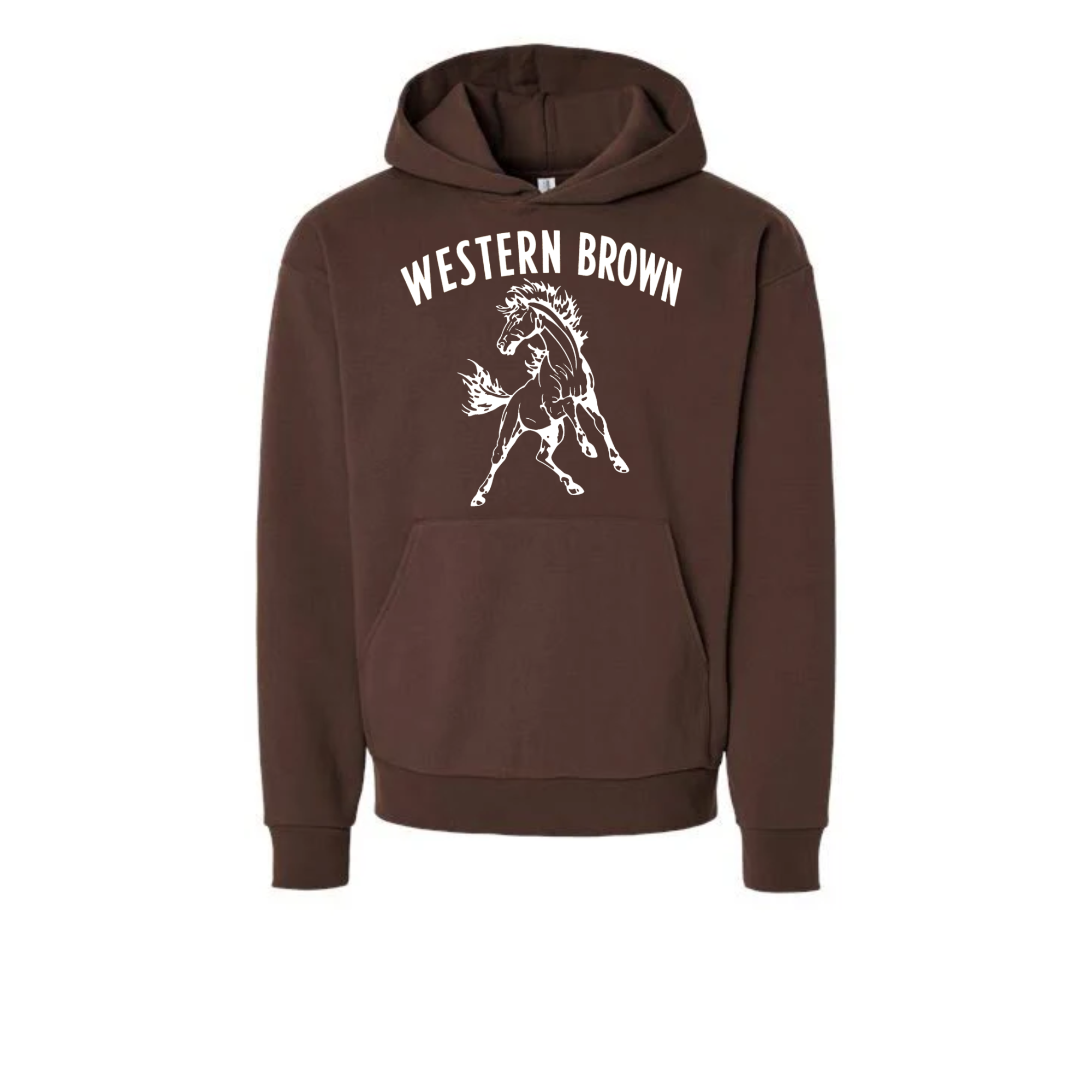 Western Brown Broncos — Run Wild — Youth Hoodie