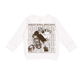 Western Brown Broncos — Bruiser (Brown) — Children Crewneck Sweatshirt