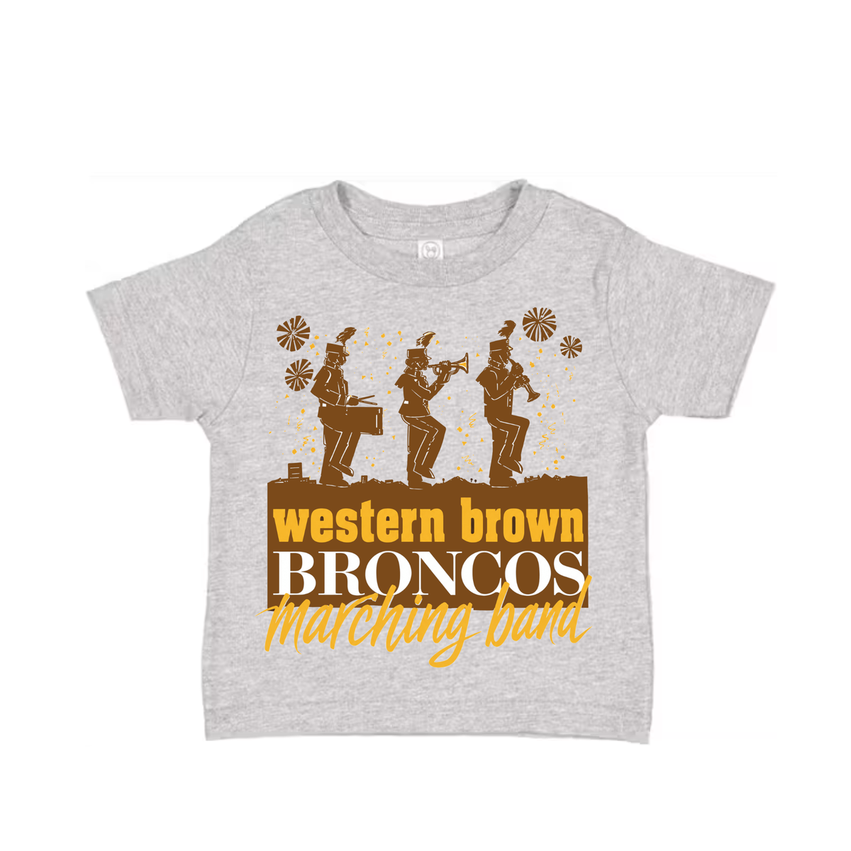 Western Brown Broncos — The Pride of the Broncos — Children T-Shirt