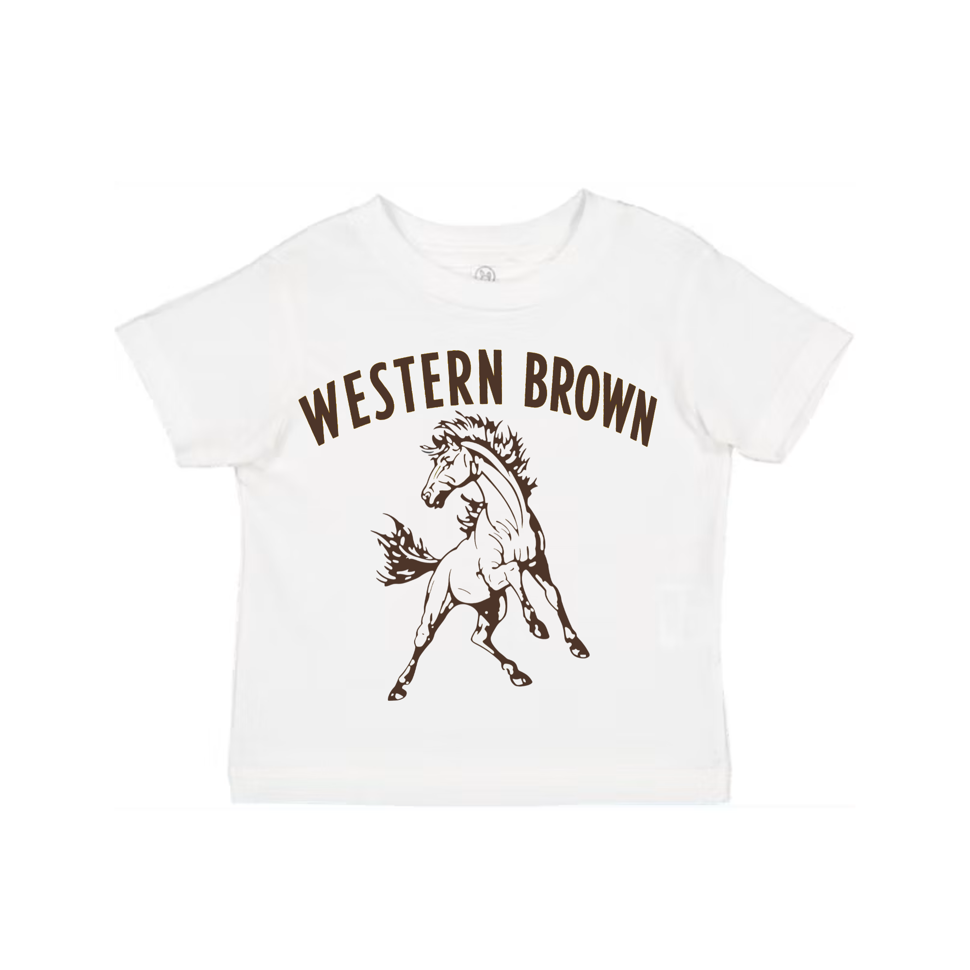 Western Brown Broncos — Run Wild — Children T-Shirt