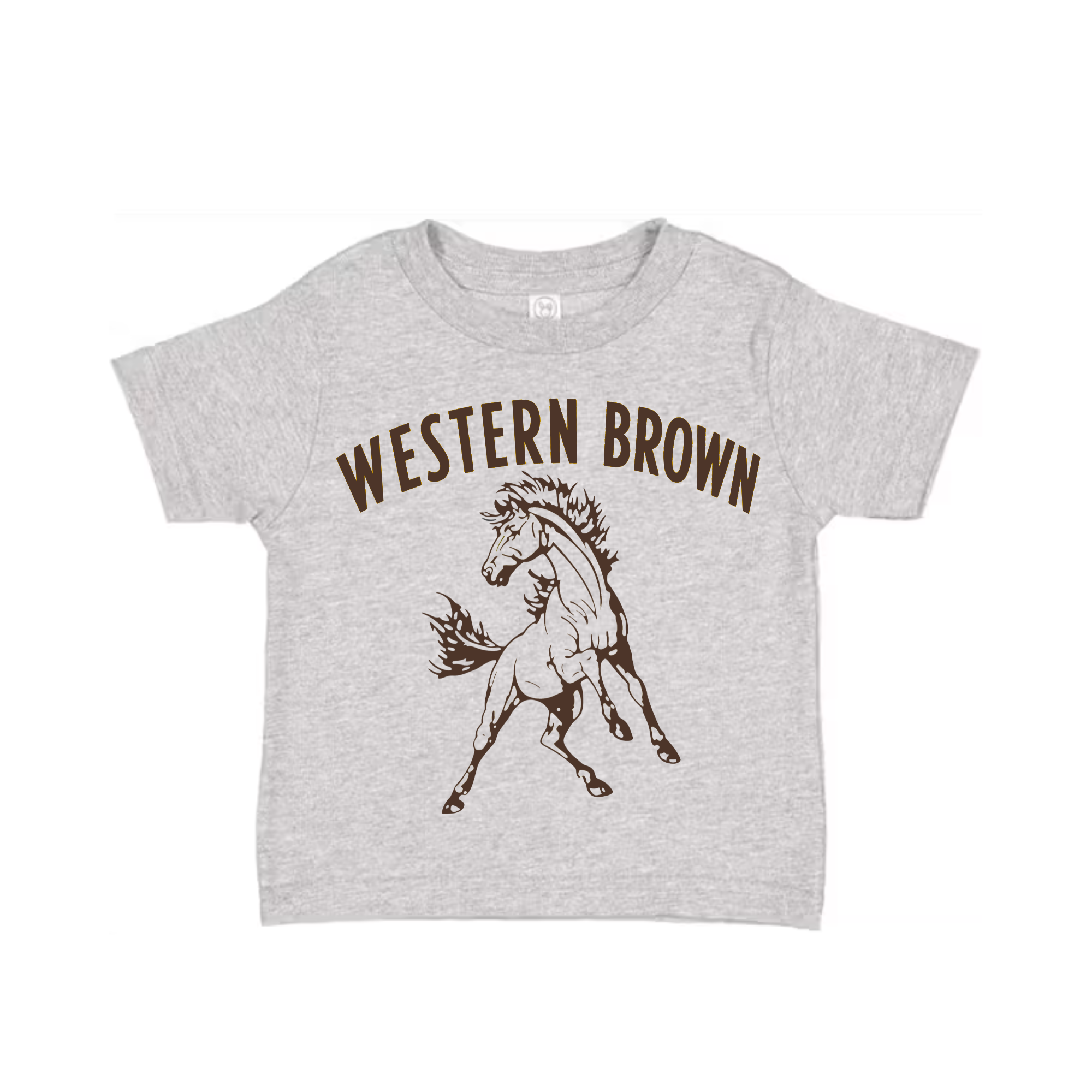 Western Brown Broncos — Run Wild — Children T-Shirt