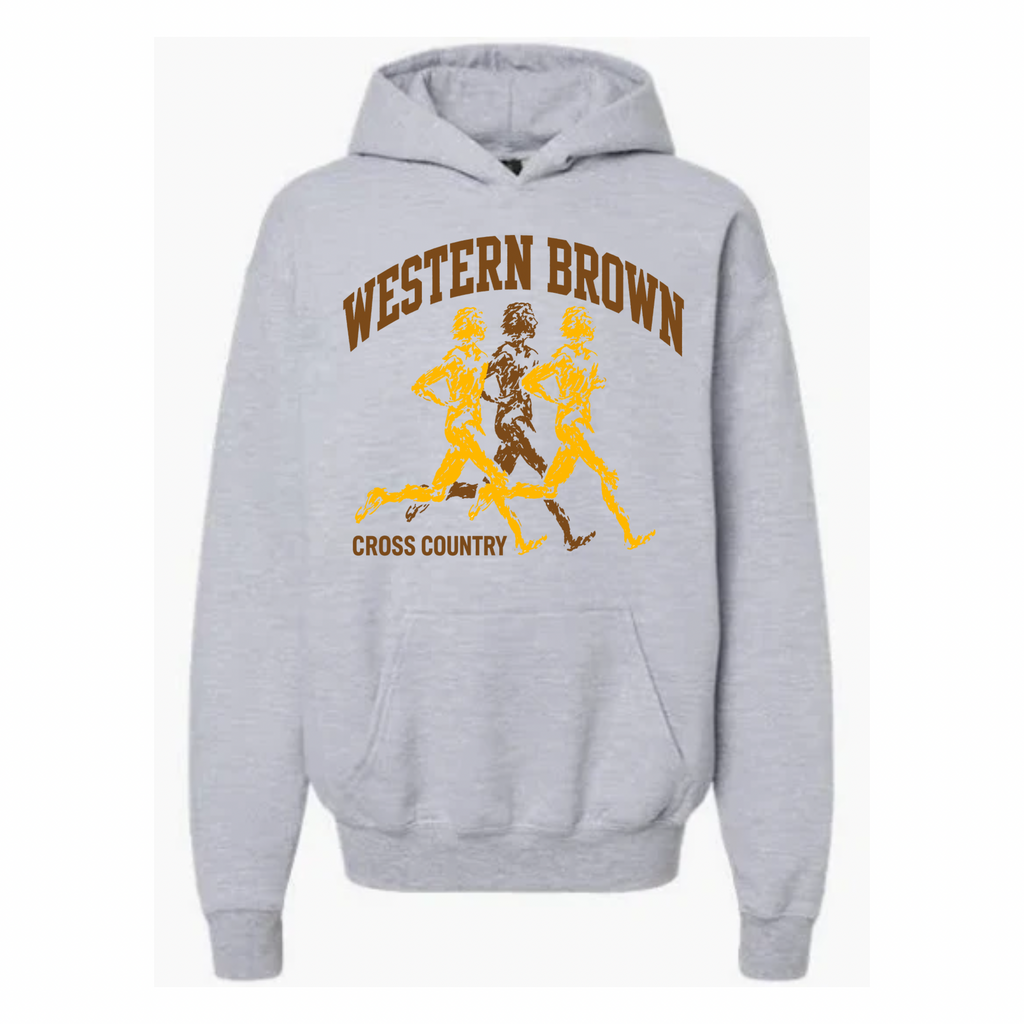 Western Brown Broncos — Broncos Cross Country — Youth Hoodie
