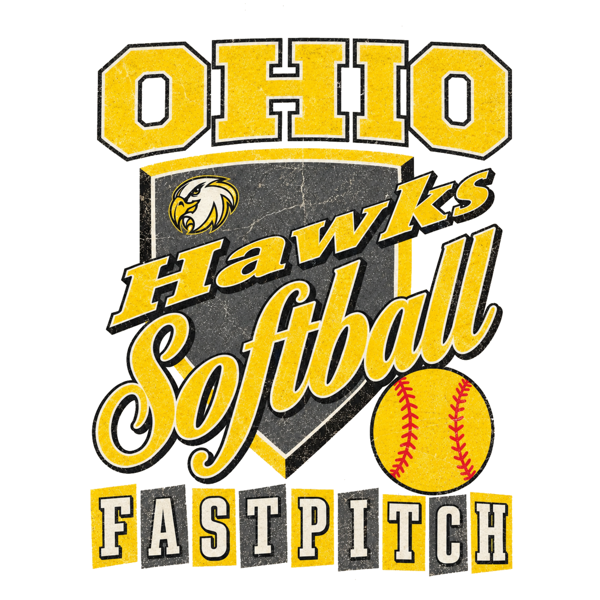 Ohio Hawks — Pennant — Long-Sleeve T-Shirt