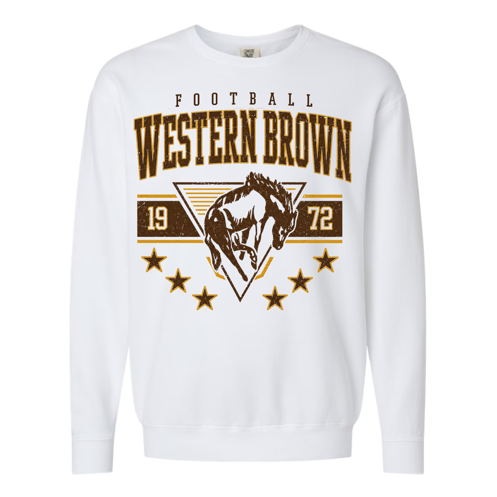 Western Brown Broncos — Bronco Stampede — Youth Crewneck Sweatshirt
