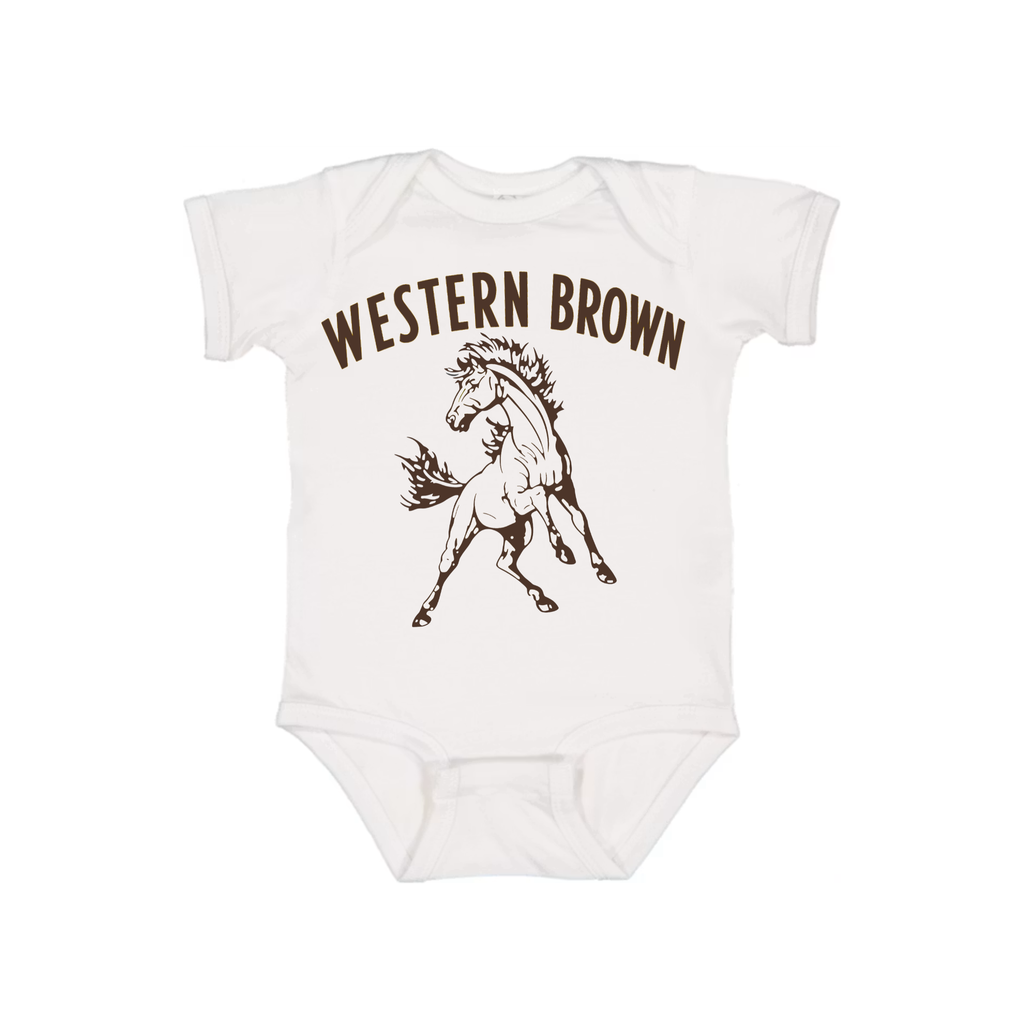 Western Brown Broncos — Run Wild — Children T-Shirt