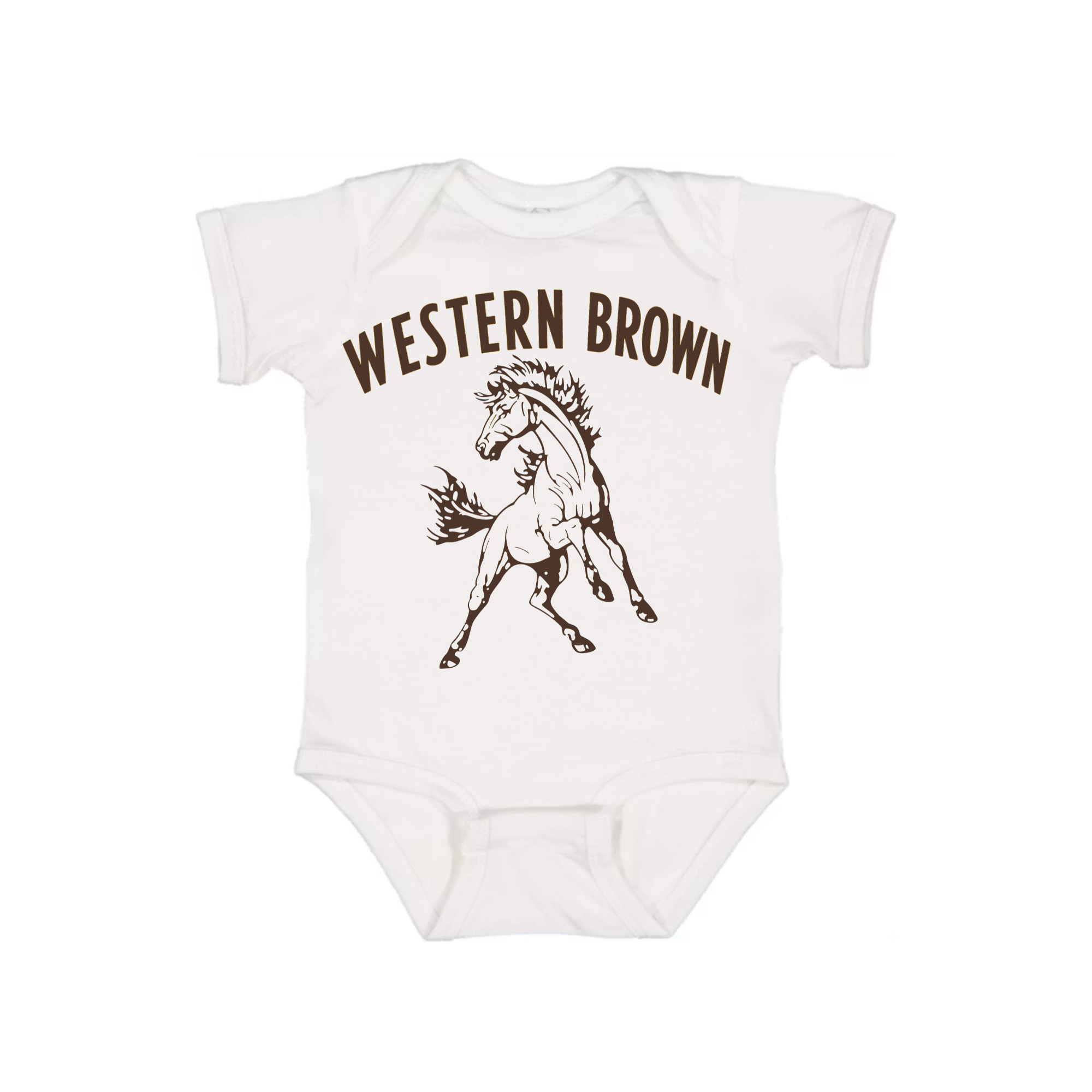 Western Brown Broncos — Run Wild — Children T-Shirt