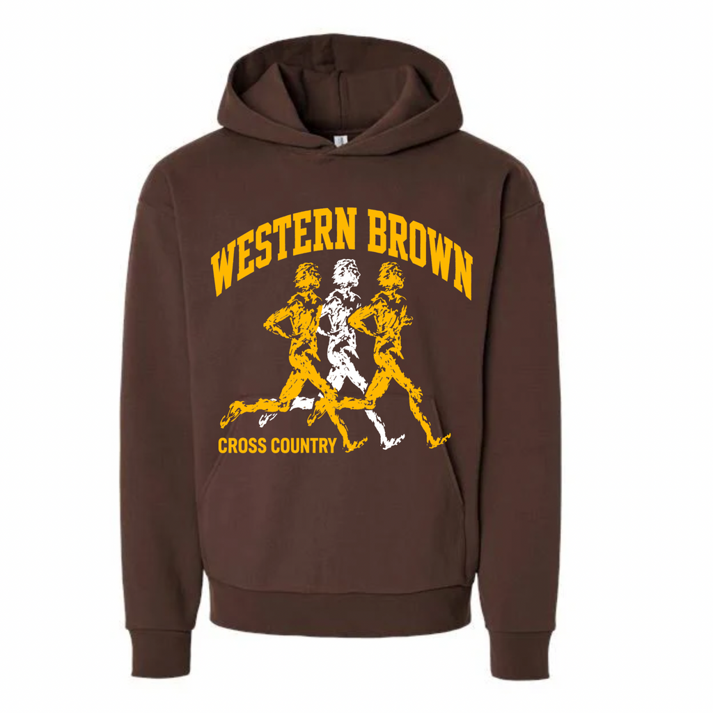 Western Brown Broncos — Broncos Cross Country — Youth Hoodie