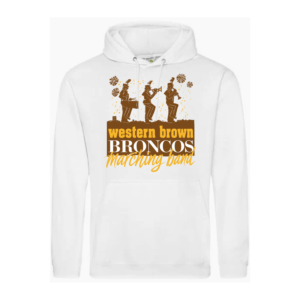 Western Brown Broncos — The Pride of the Broncos — Adult Hoodie