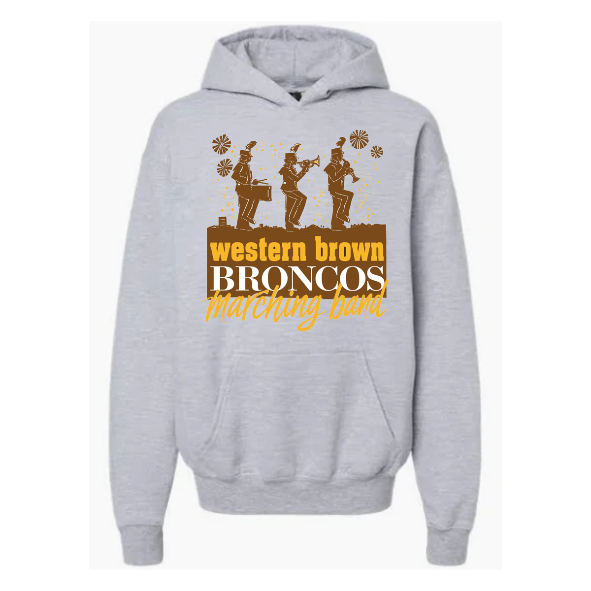 Western Brown Broncos — The Pride of the Broncos — Youth Hoodie