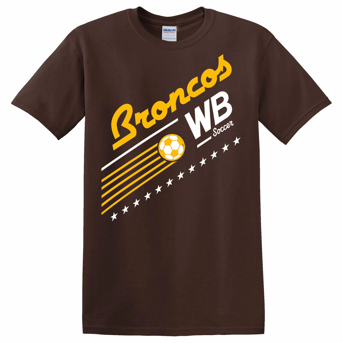 Western Brown Broncos — Bronco United — Adult T-Shirt
