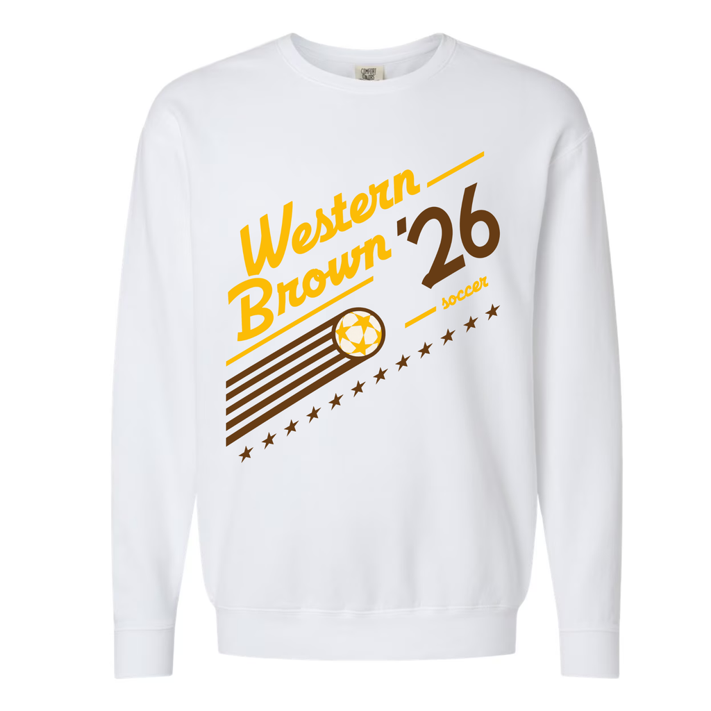 Western Brown Broncos — Pitch 26 — Adult Crewneck Sweatshirt