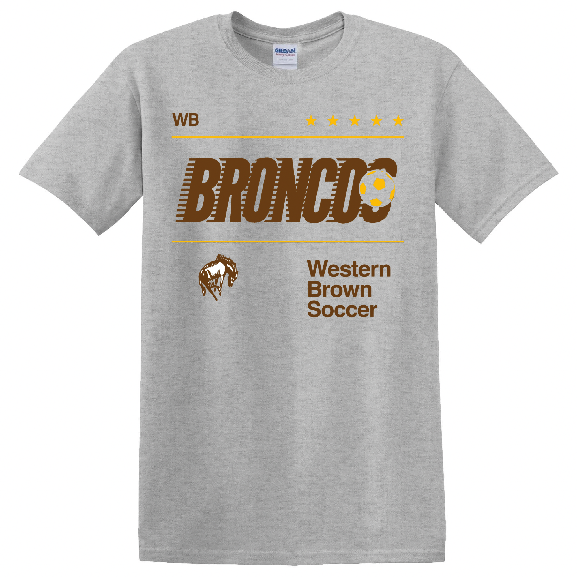 Western Brown Broncos — Fast Break — Youth T-Shirt