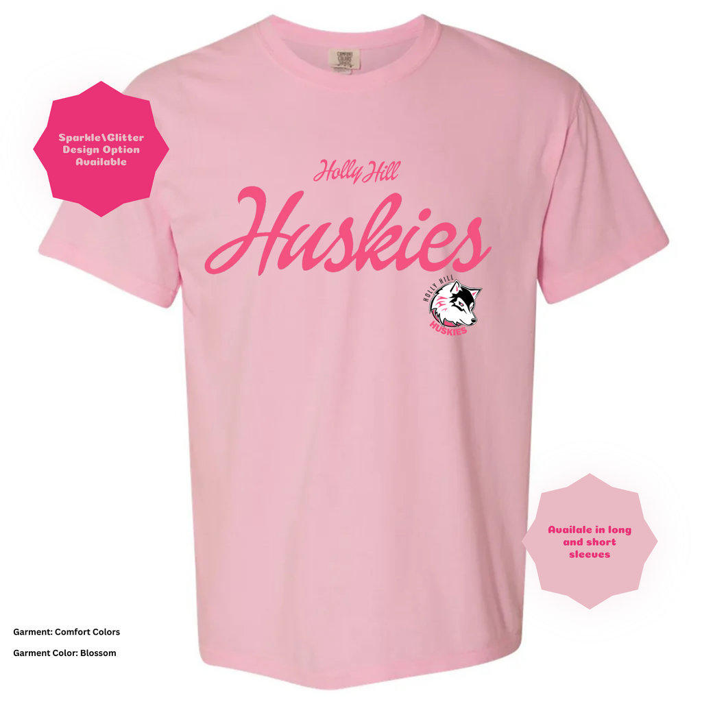 Holly Hill Retro Script — Comfort Colors T-Shirt