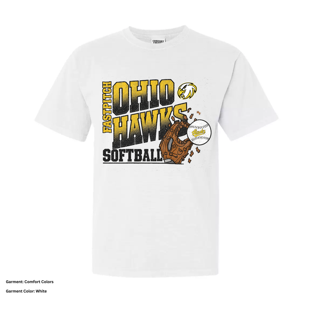 Ohio Hawks — Glove & Ball — T-Shirt