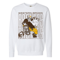 Western Brown Broncos — Bruiser (Gold) — Youth Crewneck Sweatshirt