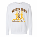 Western Brown Broncos — Broncos Cross Country — Youth Crewneck Sweatshirt