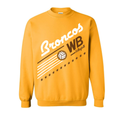 Western Brown Broncos — Broncos United – Volleyball — Youth Crewneck Sweatshirt