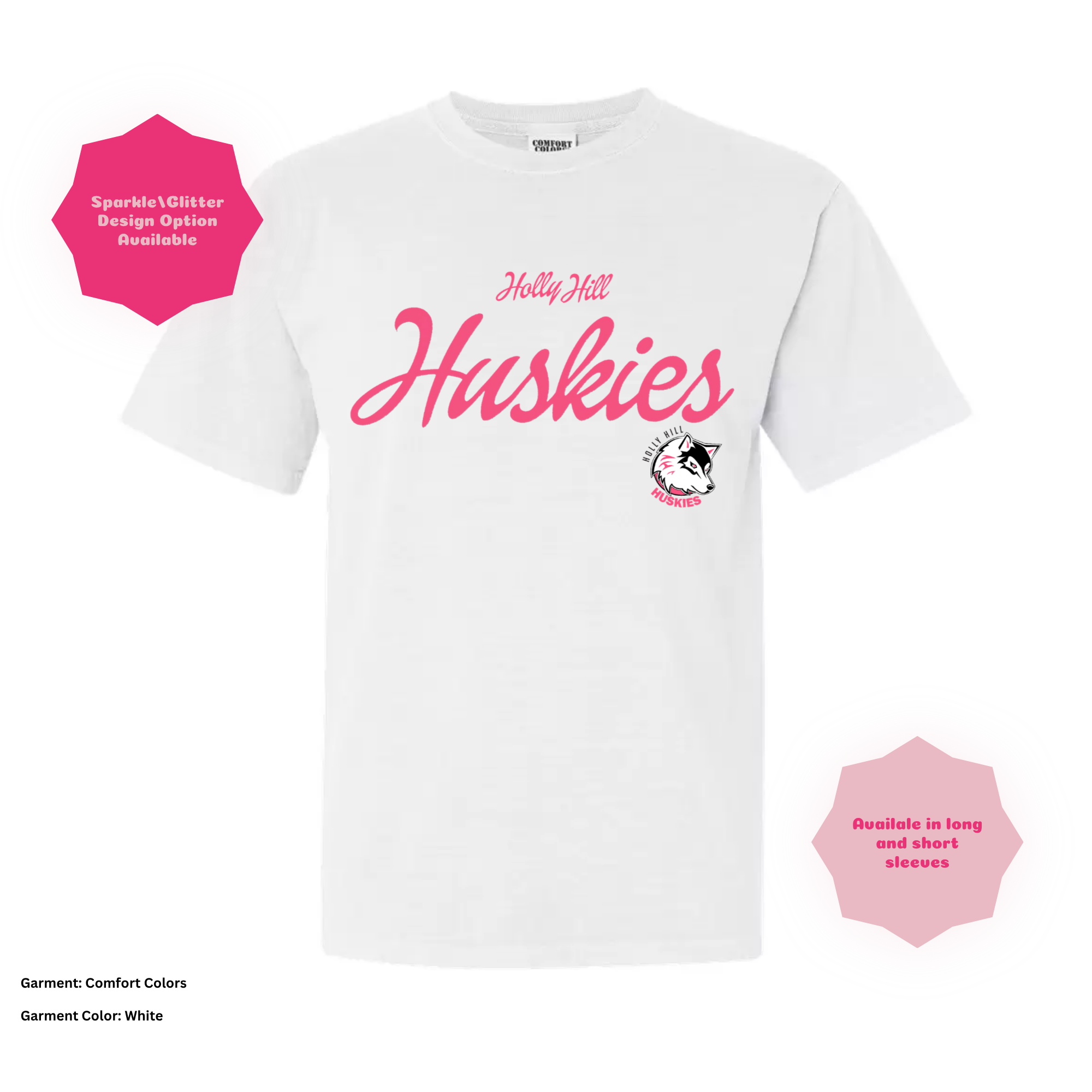 Holly Hill Retro Script — Comfort Colors T-Shirt