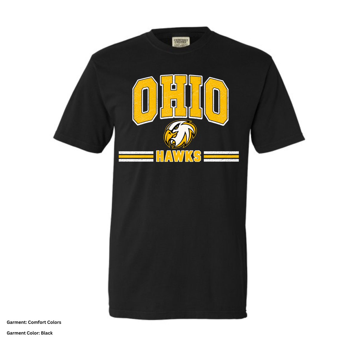 Ohio Hawks — Block — T-Shirt