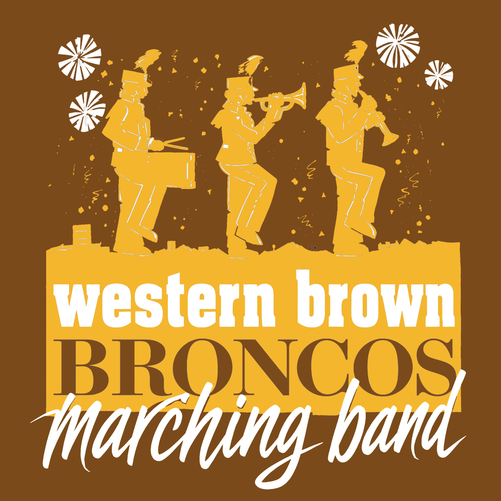 Western Brown Broncos — The Pride of the Broncos — Adult Crewneck Sweatshirt