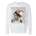 Western Brown Broncos — Bruiser (Brown) — Youth Crewneck Sweatshirt