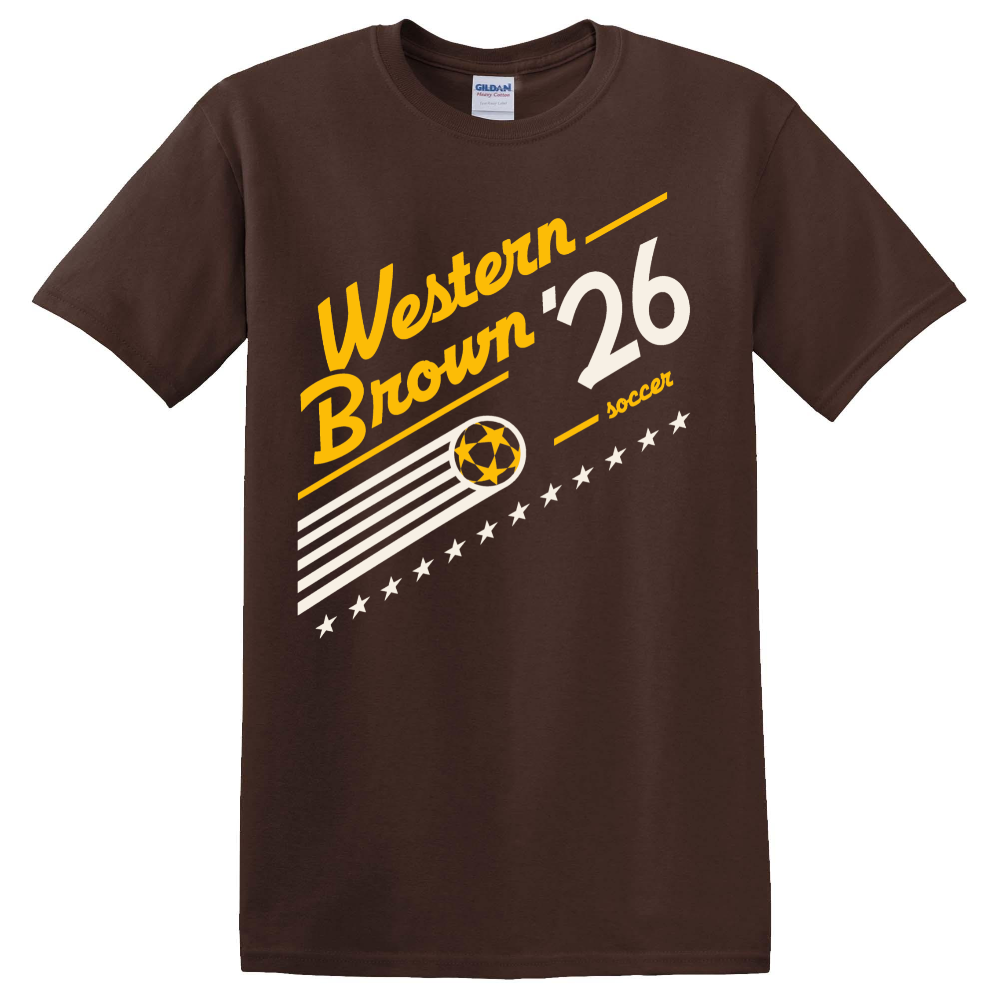 Western Brown Broncos — Pitch 26 — Adult T-Shirt