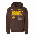 Western Brown Broncos — Fast Break — Adult Hoodie