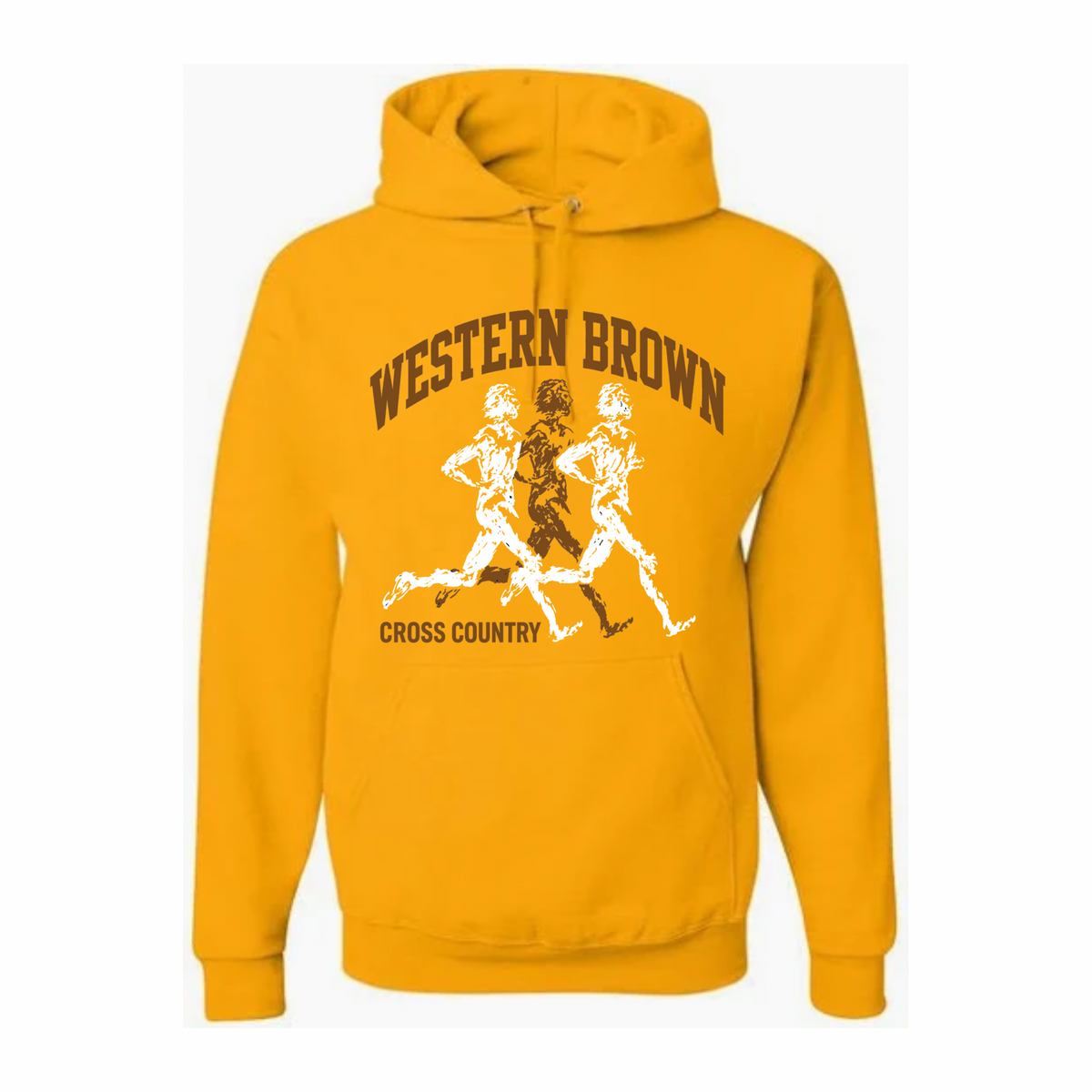 Western Brown Broncos — Broncos Cross Country — Youth Hoodie