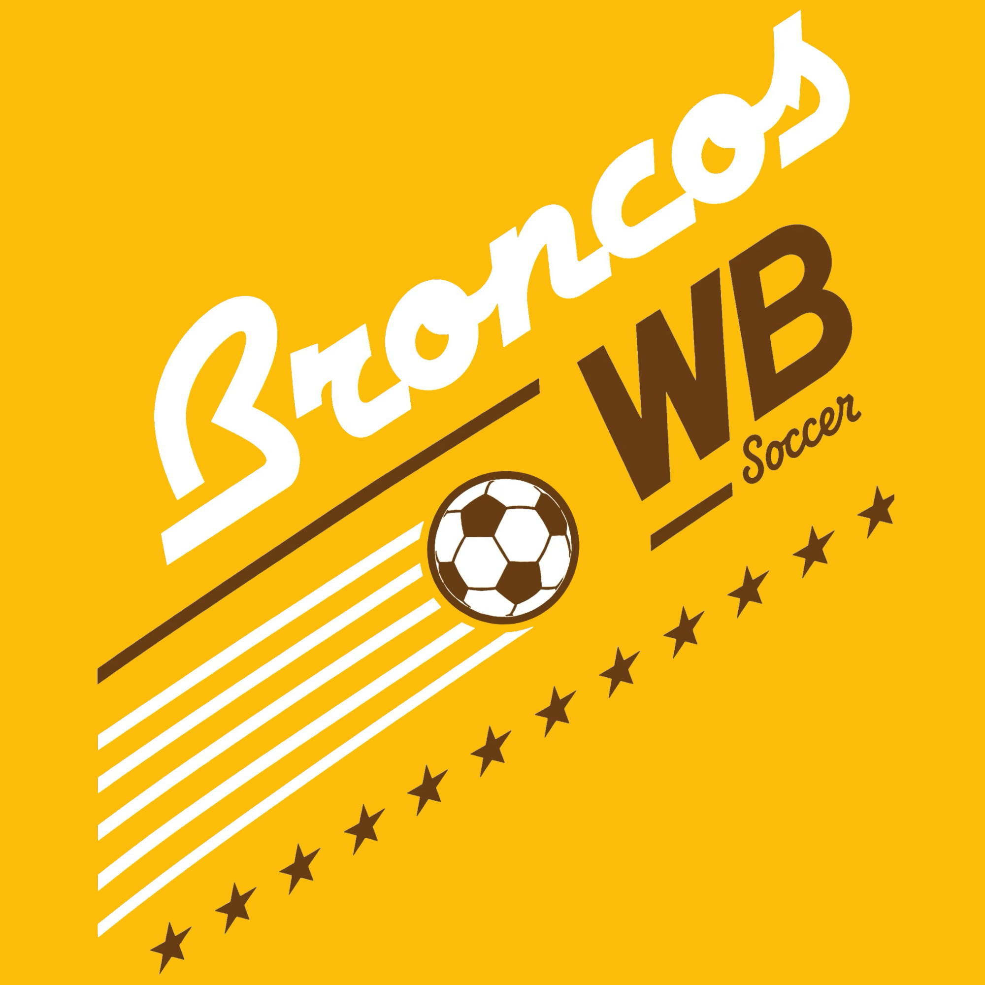 Western Brown Broncos — Bronco United — Youth Crewneck Sweatshirt