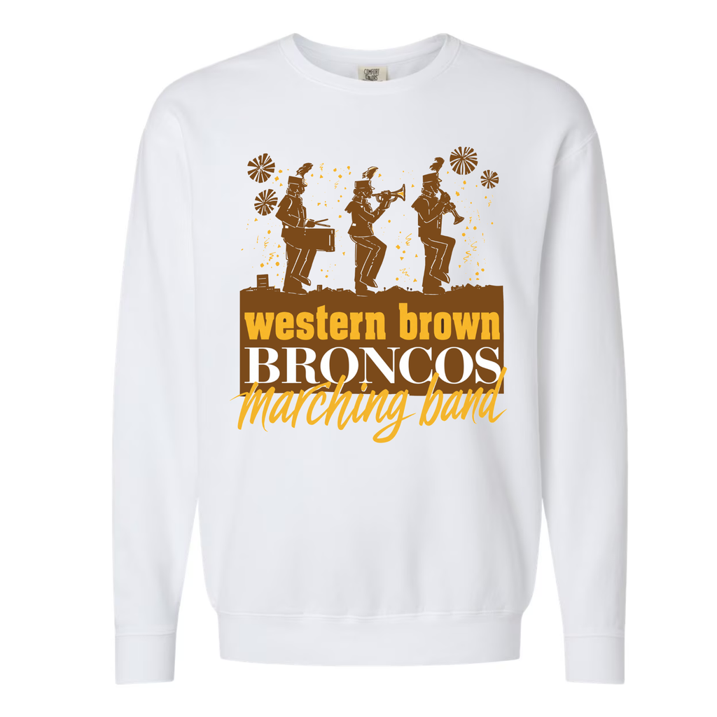 Western Brown Broncos — The Pride of the Broncos — Youth Crewneck Sweatshirt