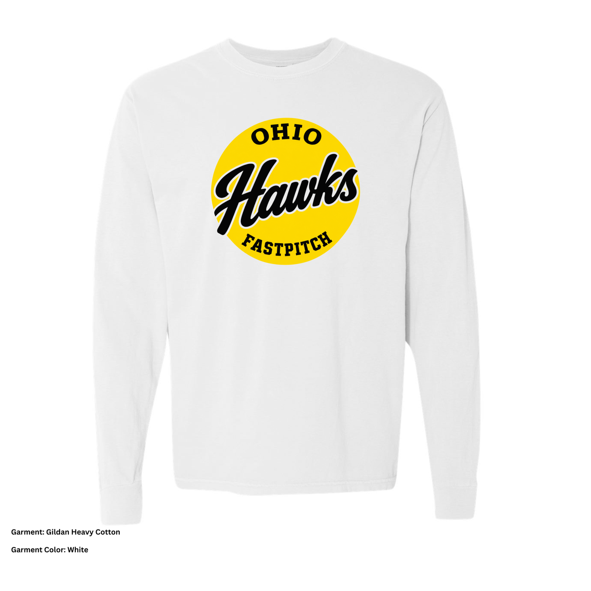 Ohio Hawks — Circle — Long-Sleeve T-Shirt