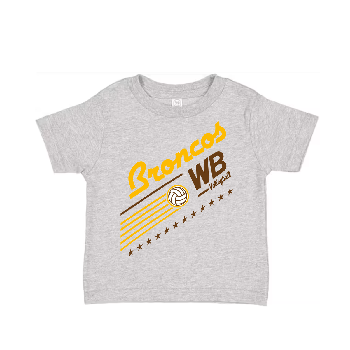 Western Brown Broncos — Broncos United – Volleyball — Children T-Shirt