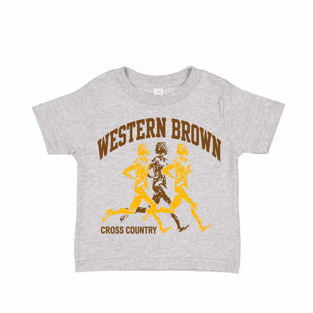 Western Brown Broncos — Broncos Cross Country — Children T-Shirt