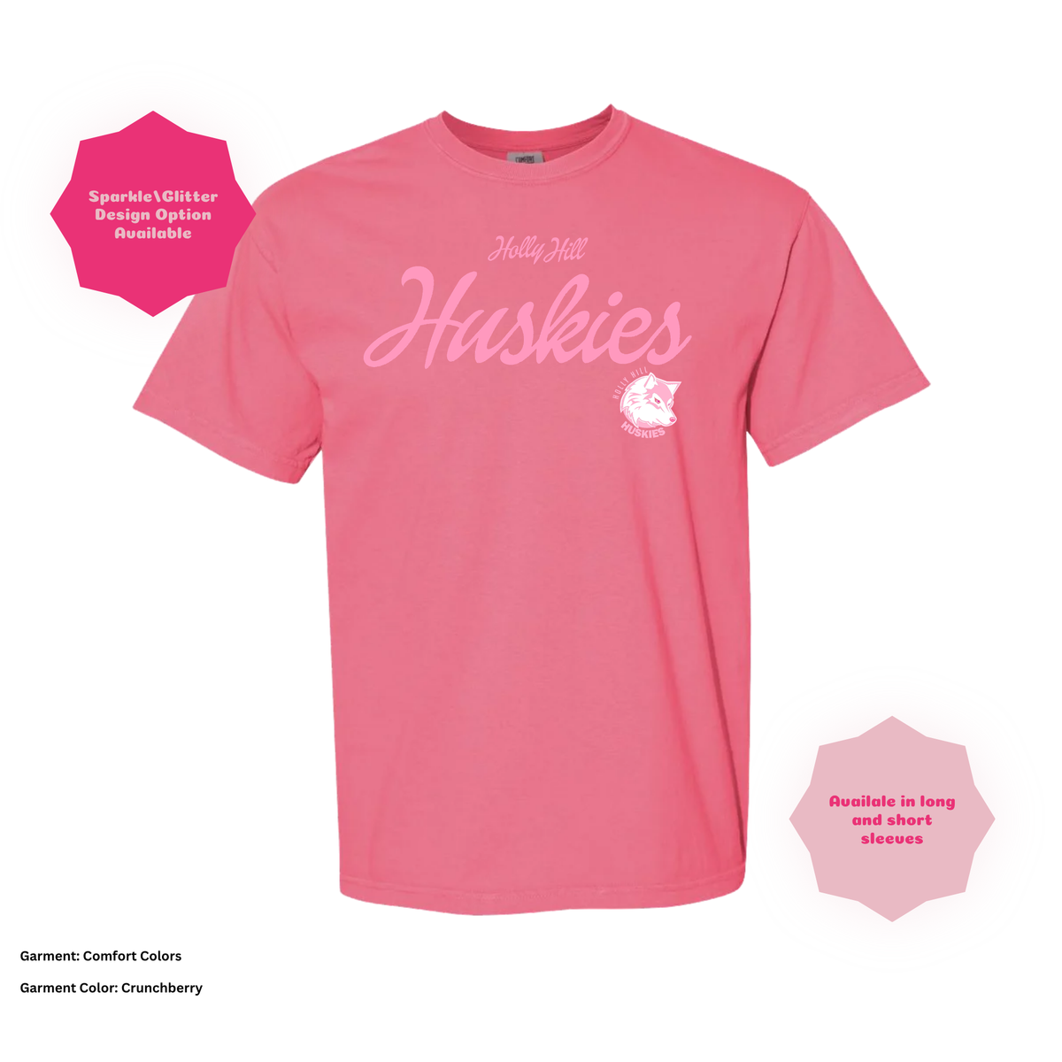 Holly Hill Retro Script — Comfort Colors T-Shirt